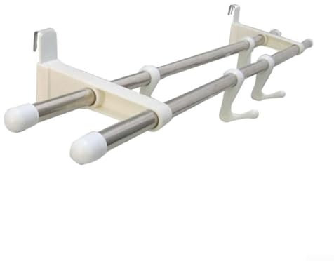 Zoegneer Tendedero para radiador, tendedero de ropa, ahorro de espacio, toallero, colgador para el hogar, baño, lavandería, aleación de aluminio, 40 cm (doble polo)