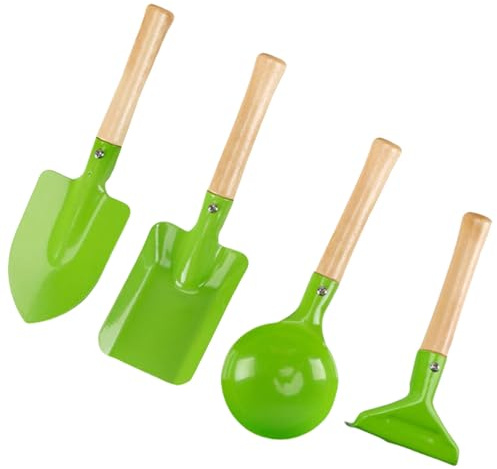 Children Friendly Sand And Garden Tool Shovel Set Of 4Pieces Sand Toy For Creative Play Beach Gardening Playset Play Toy For Kids