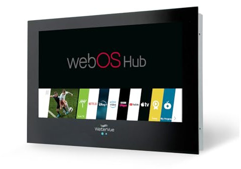 WaterVue Bathroom Smart Tv Black, WEBOS, HD, IP65 Waterproof, Mist Free,Built-in-speakers (32, Inches)