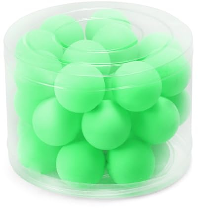 ERYUE Trainings-Übungs-Tischtennisbälle 24 Stück 40 Mm 3-Stern für Anfänger Ausgezeichneter Weiß (Grün)