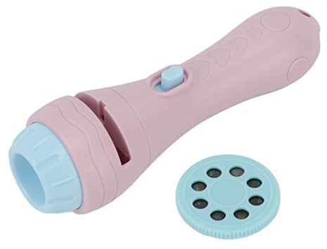Stylebest Torch Projector Mini Cute Educational Flashlight Projector for Children Learning and Fun Plastic Kids Toy (Pink)