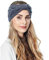 Fashband Zopfmuster Stirnband Frauen geflochtene Bogen Stirnband Winter Ear Warmer Head Wrap für den täglichen Verschleiß und Sport (Grau)