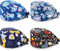 SATINIOR 4 Packung Schrubben Kappe Bedruckte Füllig Turban Hut Verstellbare Füllig Haarabdeckung Unisex Doktor Kappe mit Schweißband für Schönheit Arbeiterin Körperpflege Bedarf