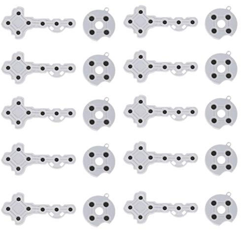 10 Piezas de Repuesto de Almohadilla de Silicona de Goma conductora para Controlador Xbox 360, Piezas de Repuesto de Controlador de Juego Mango de Juego Xbox 360, botón de almohad