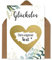 OWLBOOK Rubbelkarte zum selber beschriften Karte mit Rubbelherz Gold Geschenke Geschenkideen für das Brautpaar zur Hochzeit & Verlobung