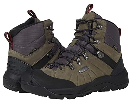 KEEN Women's Revel 4 Mid Height Polar Insulated Waterproof Snow Boots, Stahlgrau/Magnet, 44.5 EU