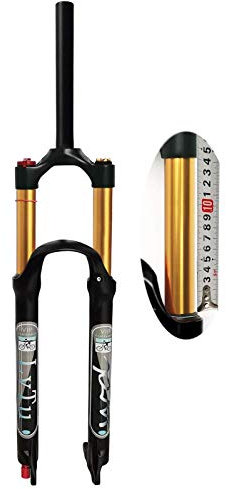 TYXTYX Mountainbike Air MTB Federgabel 2627,5 29, Federweg 140 mm, Zugstufeneinstellung 9 mm QR Fahrradgabel für 1,5-2,45 Reifen (Farbe: Gerade manuelle Verriegelung, Größe: 29 Zoll)