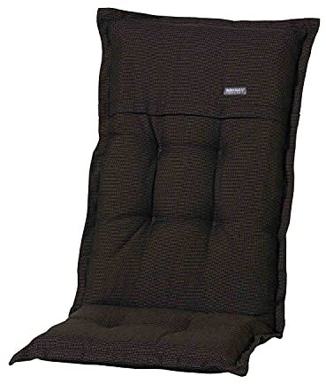 Nordje Premium Gartenmöbelauflage für Hochlehner 50x123 Outdoor (Schwarz)