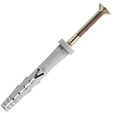 Scell-It - 200 pièces de cheville à frapper nylon - inox A4 - tête plate Ø 6 x 32 mm - A4-YZP6032-BC