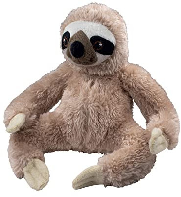 EcoBuddiez - Sloth from Deluxebase. Small Soft Plush Animals made from Recycled Plastic Bottles. Eco-Friendly Cuddly Gift for Kids and Cute Stuffed Animal Toy for Toddlers.