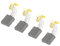 PATIKIL Carbón Cepillos 18x17x7mm para Eléctricos Motores Eléctrica Herramienta Angular Amoladora Mesa Sierra Repuesto Pieza Reparación, 4 Paquete