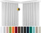 BEAUTEX 2er Set Kräuselband Verdunkelungsvorhang mit U-Band, Gardinen abdunkelnd und Blickdicht (B=140 cm, H=145 cm, Hellgrau)
