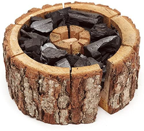 Briconess.com Barbecue Kit accendifuoco griglia pronta in Legno Naturale di ontano a Carbone USA e Getta Ecogrill El Gaucho Take Away