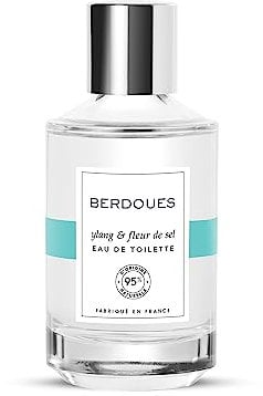 BERDOUES Eau de Toilette Ylang et Fleur de Sel, Solaire et addictive, Made in France, Vegan, Sans colorant, Parfum femme, Jasmin, Musc et Ambre, flacon, 100ml