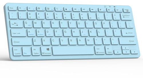 TQQ Ultra-Slim Bluetooth Keyboard for iPad 10th /iPad 9th/iPad Pro/iPad Air/iPad Mini/iPhone and Other Bluetooth Enabled Devices Including Samsung Tablet, Android, Windows