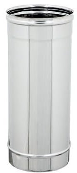 CANNA FUMARIA TUBO ACCIAIO INOX PER STUFE A PELLET O CAMINETTI DA CM 50 (Dimensione Ø 250)