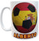 Siempre en tu mano Taza de cerámica España Personalizada. NOMBRE, Escudo Selección Española. Mundial y Eurocopa. Pelota bandera España. Balon de futbol.