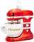 SIKORA Küchenmaschine besondere Weihnachtskugel Glas Christbaumschmuck Deko Figur Weihnachten Anhänger Ornament - Trend Line - BS920
