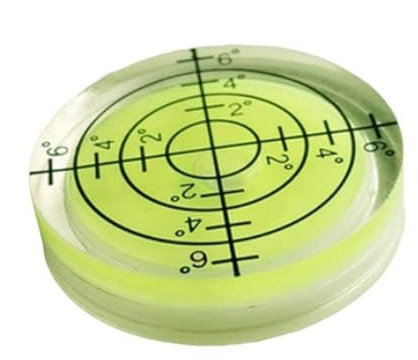 Universal Spirit Bubble Level Degree Mark Circular Level Bubble Tool Color for Measuring Green Tool Level,Mini Tool Level,Trailer for Vial in for Instrument,Eye More Tripod Surveyor,Camera lev