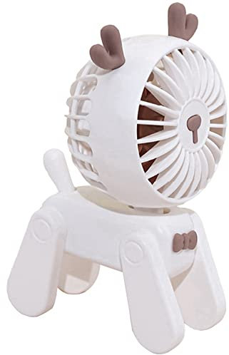 VENEKA Ventilador pequeño de mesa estable de pie mini ventilador de escritorio para adultos y niños al aire libre se puede utilizar ()