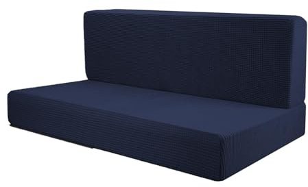 Okiyakusama 4 Stück RV-Sitzbezüge, Camper-Kissenbezüge, einfach zu montierende elastische Camper-Kissenbezüge, RV-Essecke-Kissenbezug, Blau