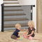 Kidsbuddy Treppenschutzgitter Ausziehbar,0-150cm,Einhändig Bedienbar,Türschutzgitter Absperrgitter für Babys und Hunde,Haustiere Kinder schutzgitter für Treppen/Türen/Innen& Außen,Schwarz