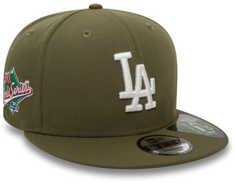New Era 9Fifty Snapback Cap - SIDEPATCH Los Angeles Dodgers - S/M Olive