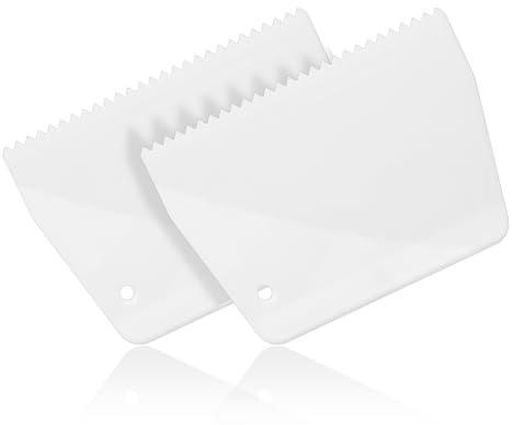 2 Pcs Adhesive Spreader Plastic Trowel 3/16 Tooth Notched Glue Spreader Hardwood Flooring Spreader Plastic Notch Trowel
