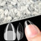 XIAOHEBAN 600Pz Unghie Finte Corte Trasparenti, Soft Gel Press On Nails Short Mandorla Tip Unghie Ricostruzione, Tip In Gel Per Unghie Mandorla Professionale Per Manicure E Nail Art Diy - 10 Taglie