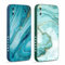 Pnakqil 2 Stück Handyhülle für iPhone X/iPhone XS 5,8 Hülle, Grüner Marmor Glitzer Bemaltes Muster Case Silikon Weiche für Mädchen Modische TPU Dünn Stoßfeste Kameratasche Tasche Schutzhülle