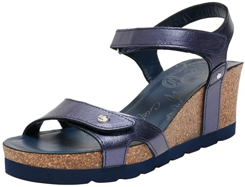 Panama Jack Women's Sandals, Julia Shine B5, Marino/Navy, 40 EU