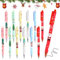 Penna a sfera di Natale, 12 pezzi, penna a sfera di Natale, regali di Natale, piccoli regali di Natale per bambini, nota di calendario, colorazione, ufficio, forniture scolastiche, progetti artistici
