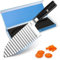 Dragon Creek Edelstahl Wellenmesser für Pommes,Obst, Wellenschneider,Riffelmesser für Gemüse, scharfes Kartoffelschneider, Wellenmesser für Perfekte Crinkle-Cuts, Edelstahl