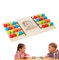 Color Matching Puzzle Toy | Kids Matching Color Toy | Puzzle Board Game | Two-Player Board Game | Wooden Educational Board Game | Table Game Puzzle for Skill-Building Fun
