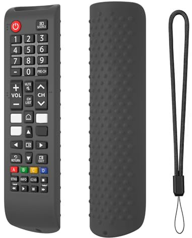 Custodia protettiva in silicone per telecomando Samsung Smart TV, antiurto, per Samsung BN59-01315A, BN59-01315B, BN59-01315E, BN59-01315L, grigio scuro