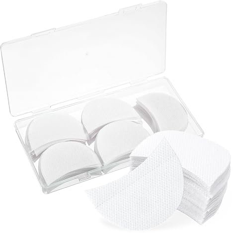 Gjinxi 100 Stück Lidschatten Schild Protector Pads für Augen, Lidschattenschild Gel Pad Patches Lidschatten Schablonen zur Verhinderung von Wimpernverlängerung, Tönung und Lippen Make-up Rückstand
