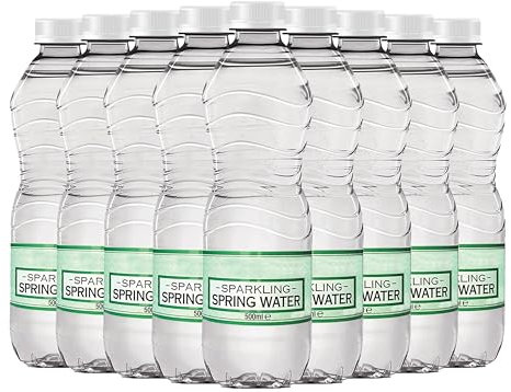 Hydro Spring Still and Sparkling 500ml and 330ml Water Bottles Case-Bottled Water Multipack - Hydration Pack for Everyday Use (20 pack 330ml, Sparkling)