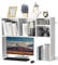 VEVOR Schreibtisch Bücherregal 1-stufiger Organizer (94 x 24 x 73 cm) Tischregale Schreibtisch Organizer Ausstellungsregal aus Spanplatten mit rutschfesten Füßen, für Büro Wohnheim, Weiß