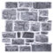 Commomy 10 Pièces Panneaux muraux 3D Imitation Pierre Adhesif Mural, 30 x 30 cm, Dalle PVC Adhesive Murale Fausse Brique Pierre Revêtement Mural Décoration Murale Intérieure
