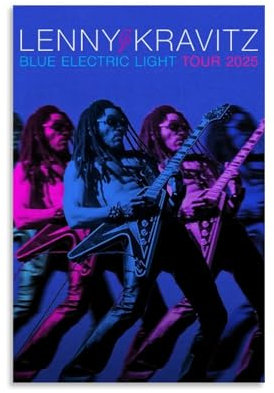 WJYCHEND Lenny Kravitz Sänger-Albumcover, Musik-Serie, Leinwand-Poster, Wandkunst, dekoratives Gemälde, Schlafzimmer, Gemälde, Poster, 30 x 45 cm, ungerahmter Stil