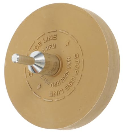 NUOBESTY 3.5 Inch 15mm Vinyl Sticker Remover Eraser Wheel for Drill Car Decal Adhesive Removal Tool Rubber Pad for Auto Vinyl Wrap Glue and Tape Removal