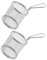 Abaodam 2Pièces Panier à Frites Acier Inoxydable de Panier à Friture Pratique pour Frites Poulet et Snacks Accessoire Cuisine Durable Chaleur