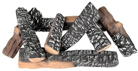 Troncos Decorativos realistas de Fibra cerámica para Chimeneas de Gas y de etanol (Troncos LMZ111)