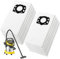 KFI 357 Lot de 12 sacs d'aspirateur pour Kärcher WD3/MV3//KWD1/KWD2/KWD3/SE4001/SE4002, accessoires Kärcher, sacs filtrants en non-tissé pour aspirateur eau et poussière avec disque en plastique