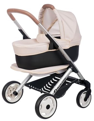 Smoby Maxi-Cosi – Kinderwagen und Kinderwagen, beige, für Puppen bis 42 cm, ab 3 Jahren