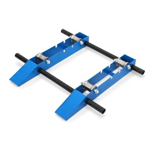 Lfhelper Cable Drum Roller Reel Dispenser | Adjustable 3-Level Stand with Sloped Ramp, Fits 30–120cm Drums, Steel Frame