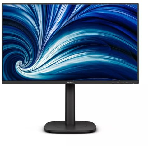 Philips 24B2U3301D 24 Zoll WUXGA Monitor 100Hz, IPS Panel, 4ms GtG, Adaptive Sync, Höhenverstellung, Lautsprecher, (1920x1200 HDMI 1x 1.4 DP USB Hub) Schwarz