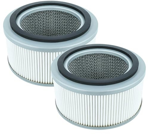 vhbw 2x Staubsaugerfilter kompatibel mit Kärcher T 10/1 | T 191 Staubsauger - HEPA-Filter Schwarz Grau Weiß