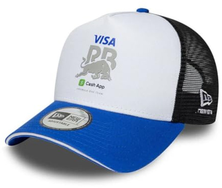 New Era Visa Cash App RB Racing Bulls F1 Cap - White/Blue Trucker E-Frame Team Cap