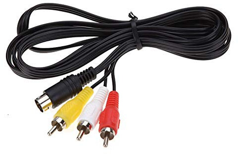 WICAREYO 1.8m Audio Video AV Wire Kabel 9Pin zu RCA Anschlusskabel für Genesis 2 3